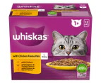 2 x 12pk Whiskas Adult Wet Cat Food w/ Chicken Favourites in Gravy 85g