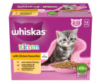 12 x Whiskas Kitten Wet Cat Food with Chicken Favourites in Gravy 85g