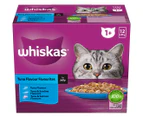 4 x Whiskas 1+ Years Cat Food Tuna Flavour Favourites in Jelly 85g