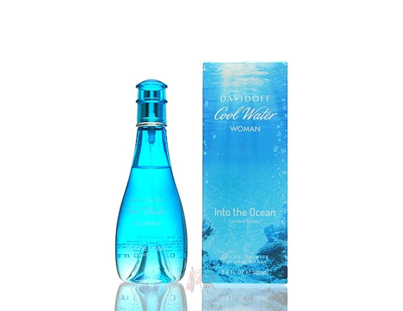 Cool Water Into The Ocean 100ml Eau de Toilette by Davidoff for Women (Bottle)