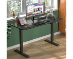 Ufurniture Electric Standing Desk Height Adjustable 140cm Splice Board Black Matte Frame/Black Matte Table Top