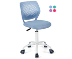 Giantex Kids Desk Chair Height Adjustable Children Computer Chair Swivel Armless Mesh Task Chair for Bedroom Study Room,Blue