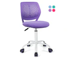 Giantex Kids Desk Chair Height Adjustable Children Computer Chair Swivel Armless Mesh Task Chair for Bedroom Study Room,Purple