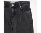 Target Wide Leg Low Rise Denim Jeans - Black