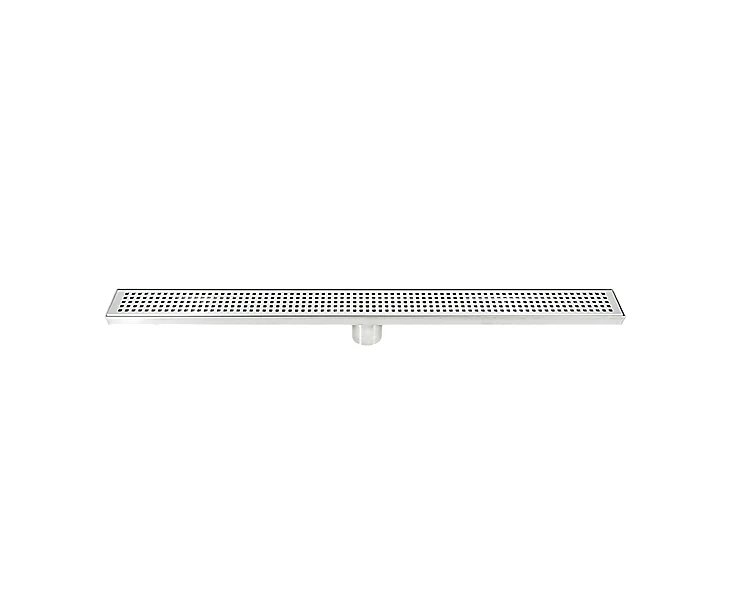 800mm Bathroom Shower Stainless Steel Grate Drain w/Centre outlet Floor Waste