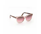 Tom Ford FT0914 72F Shiny Pink / Gradient Brown Oval Shape Full-Rim Women's Sunglasses