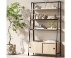 Artiss Bookshelf 5 Tier Cube Cabinet MIRA Oak