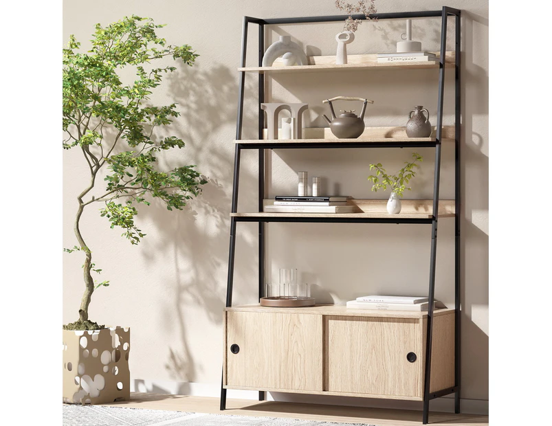 Artiss Bookshelf 5 Tier Cube Cabinet MIRA Oak