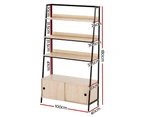 Artiss Bookshelf 5 Tier Cube Cabinet MIRA Oak