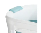 Weisshorn Foldable Bathtub Portable Folding Water Spa with Cover Plate 136x62cm