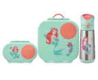 b.box x Disney The Little Mermaid Mini Lunchbox, Snack Box & Drink Bottle