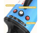 Pet Hair Dryer Dog Grooming Hairdryer Blower Heater Blaster with 4 Different Nozzles Blue