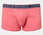 Tommy Hilfiger Men's Cotton Stretch Trunks 3-Pack - English Rose/Navy/Dark Grey Heather