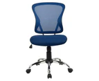Brenton H-8369F-B Chair Mid Back - Blue Mesh [H-8369F-B]