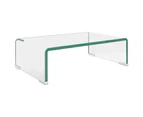 TV Stand/Monitor Riser Glass Clear 40x25x11 cm