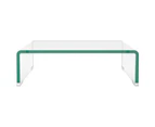 TV Stand/Monitor Riser Glass Clear 40x25x11 cm