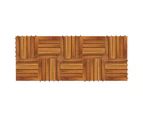 vidaXL 10 pcs Acacia Decking Tiles 30 x 30 cm Vertical Pattern