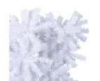 Upside-down Artificial Christmas Tree with Stand White 240 cm