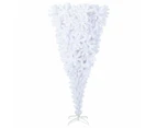 Upside-down Artificial Christmas Tree with Stand White 210 cm