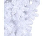 Upside-down Artificial Christmas Tree with Stand White 210 cm