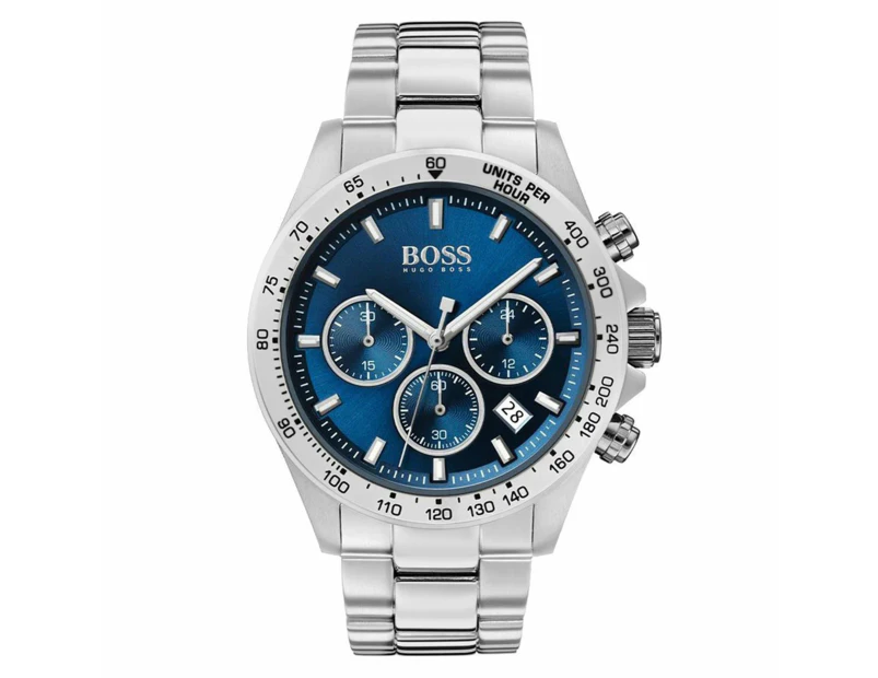 Hugo Boss Stainless Steel Blue Dial Men's Chronograph Watch - 1513755