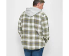 Target Plus Hooded Flannel Shirt - Green