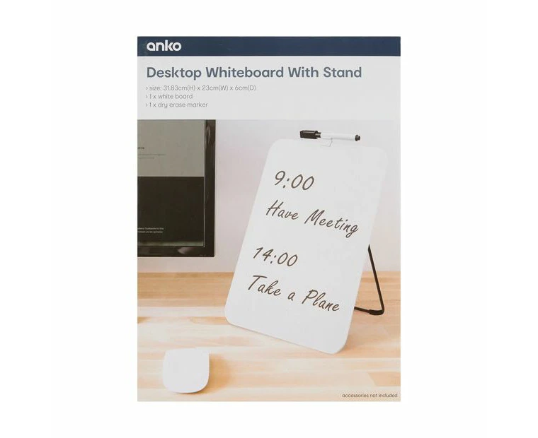 Desktop Whiteboard with Stand - Anko