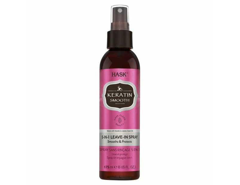 Target HASK Keratin Smooth 5-in-1 Leave-in Spray 175ml - Keratin and Jojoba Seed Oil