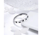 Solid 925 Sterling Silver Animal Pet Paw Print Band Ring