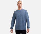 St. Goliath Men's Getaway Knit Crew Sweater - Blue