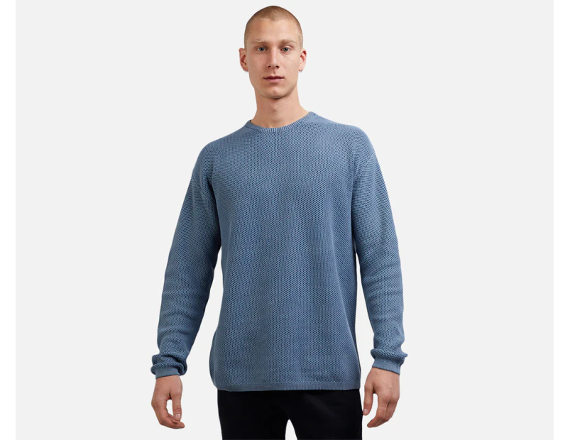 St. Goliath Men's Getaway Knit Crew Sweater - Blue