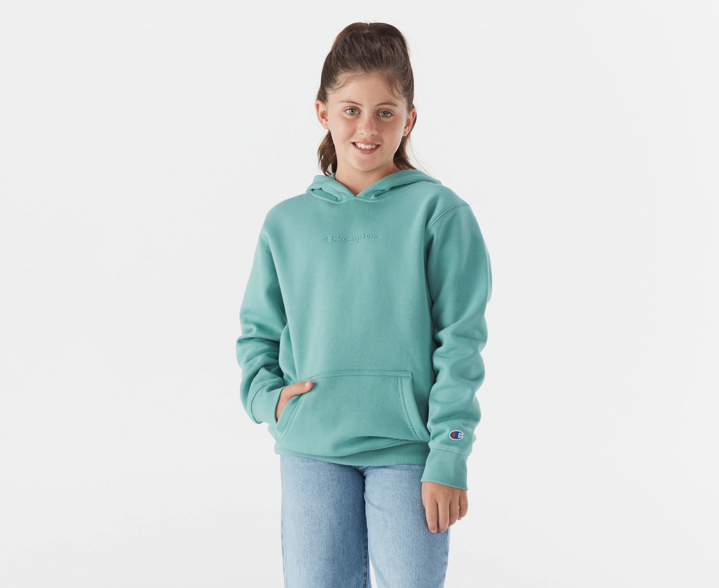 Champion Youth Girls' Script Hoodie - Finnigan