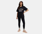 All About Eve Women's Jordan Leopard Tee / T-Shirt / Tshirt - Black