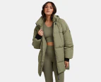 All About Eve Women's Remi Luxe Midi Puffer Jacket - Khaki