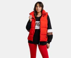 All About Eve Women's Remi Luxe Puffer Vest - Red