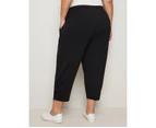 AUTOGRAPH - Plus Size - Womens Pants / Trousers -  Knit Drape Pant - Black