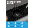 Welba Kitchen Sink 43x43cm Granite Stone - Black