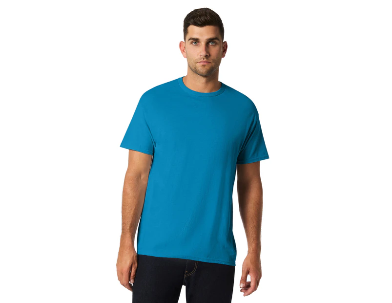 Gildan Heavy Cotton Adult Short Sleeve Crew Neck T-Shirt - Antique Sapphire