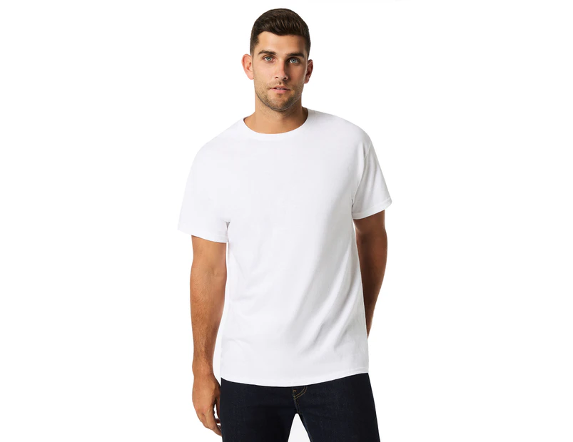 Gildan Heavy Cotton Adult Short Sleeve Crew Neck T-Shirt - White