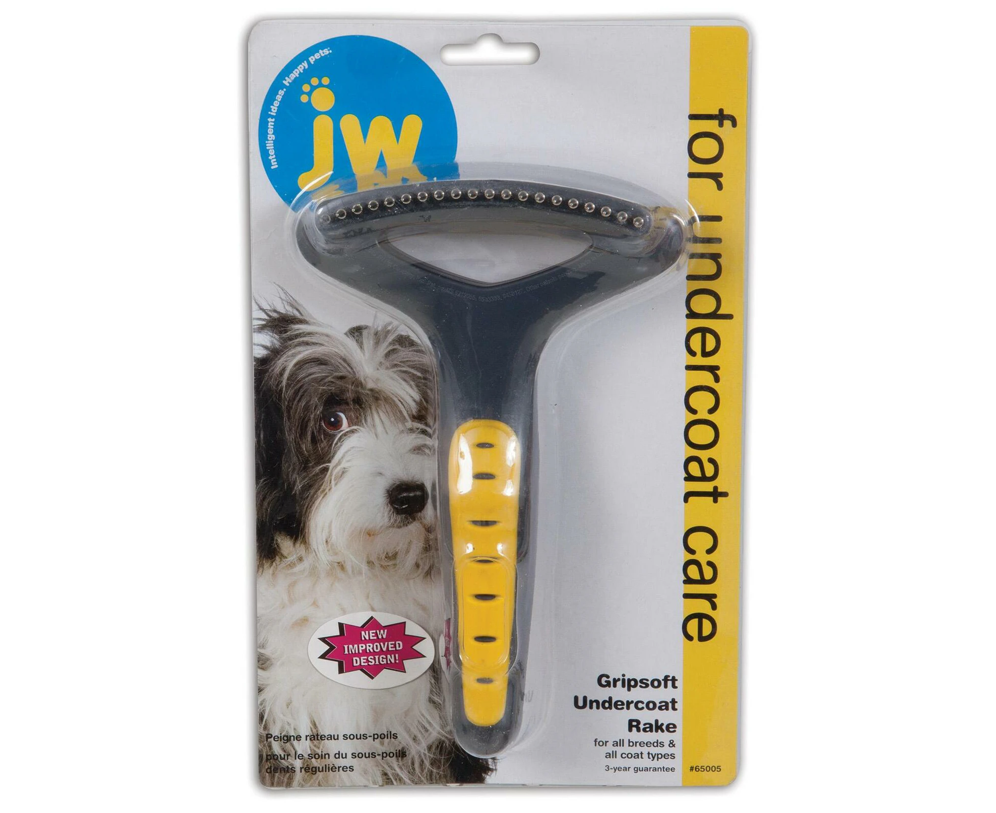 Gripsoft Undercoat Rake Pet Grooming Tool for Dogs Regular 17 x 12cm