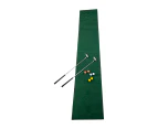 Golf Beer Pong Game Toy Set Green Golf Putting Matt with 2 Putters, 6 Balls