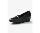 RIVERS - Womens Shoes -  Closed Toe Wedge Diana - Black