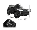 Mazam Ride On Car Electric Vehicle Toy Remote Cars Kids Gift MP3 LED light 12V - Black