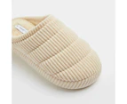 Target Womens Cord Puff Slipper Scuff - Neutral