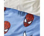 Marvel Spider-Man Kids Quilt Cover Set - Blue