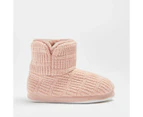 Target Womens Knitted Slipper Boot - Luna II - Pink