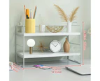 Organize with our Two-Tiered Desktop Rack