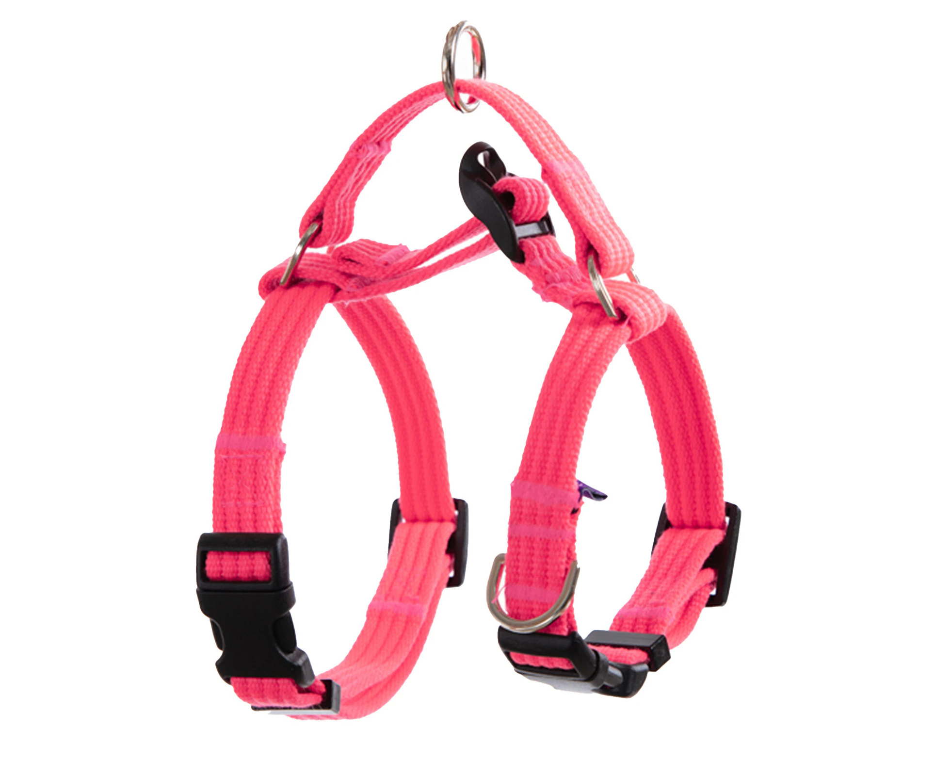 Banhamsisun L Dog Double-Lined Straps Harness and Lead Set Leash Adjustable No Pull