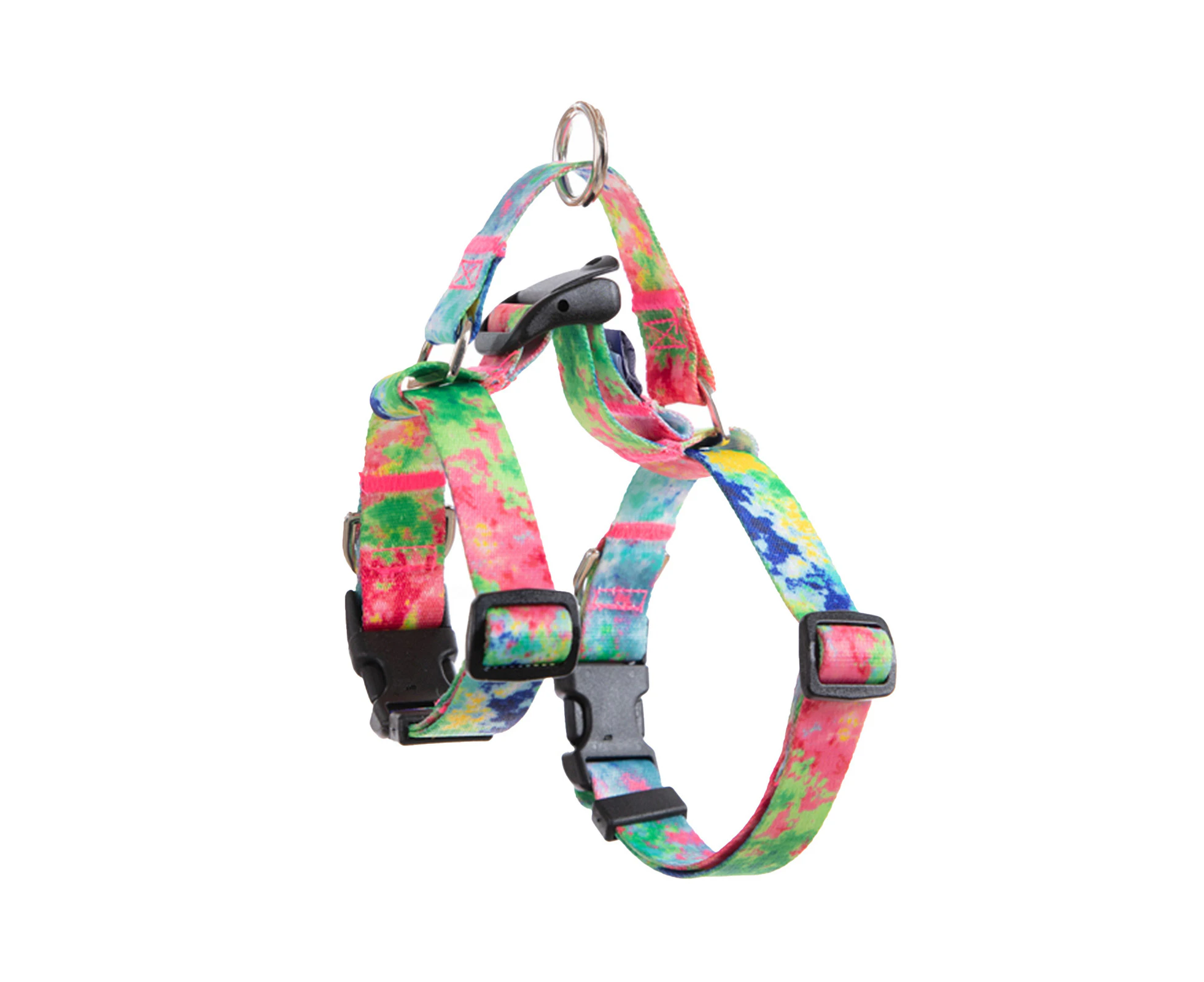 Banhamsisun M Dog Double-Lined Straps Harness and Lead Set Leash Adjustable No Pull