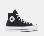 Converse Women's Chuck Taylor All Star Lift High Top Platform Sneakers - Black/White